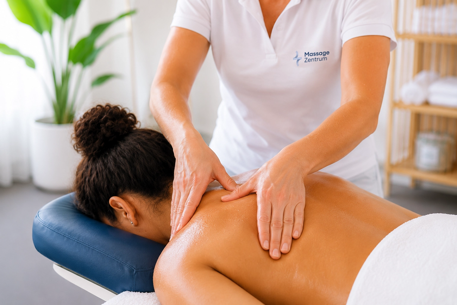 Fliessende Streichgriffe der klassischen Massage an der Bahnhofstrasse 49